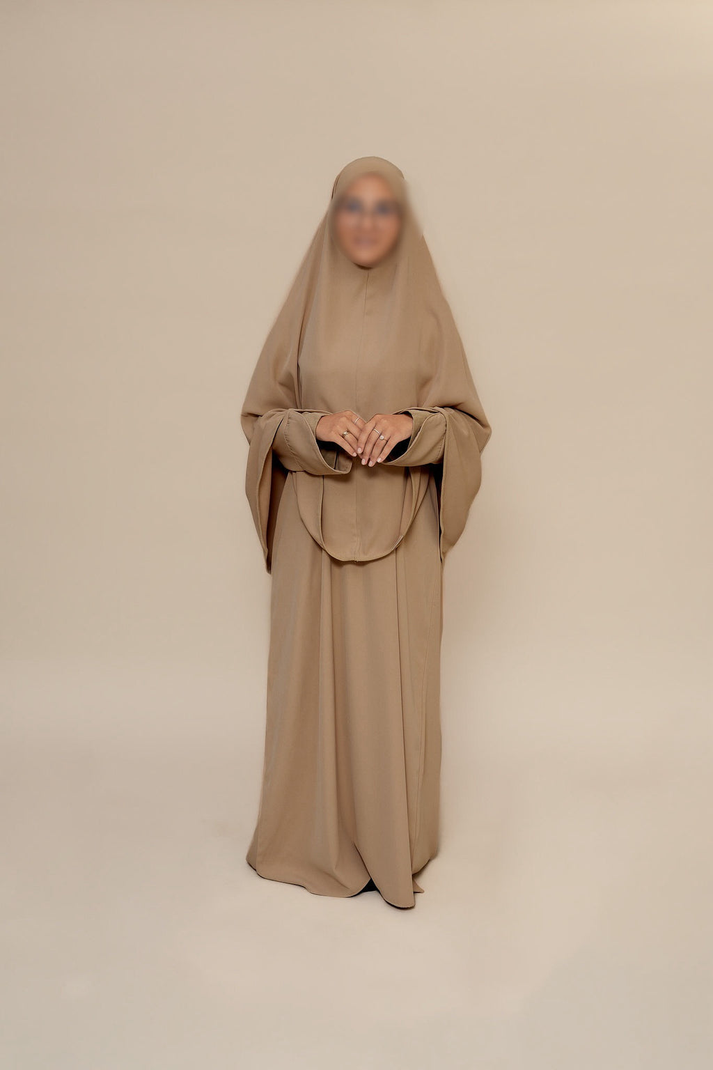 Ensemble manches côtelées - Taupe