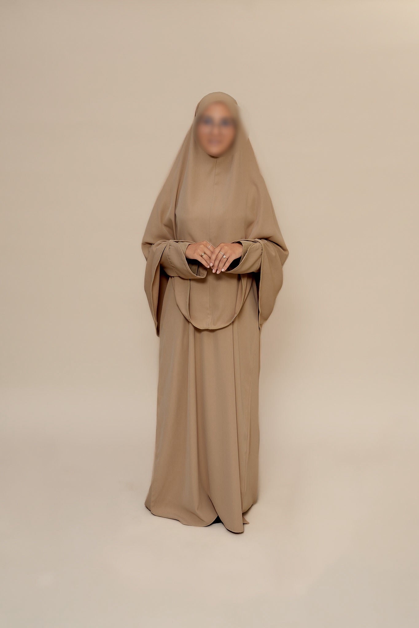 Ensemble manches côtelées - Taupe