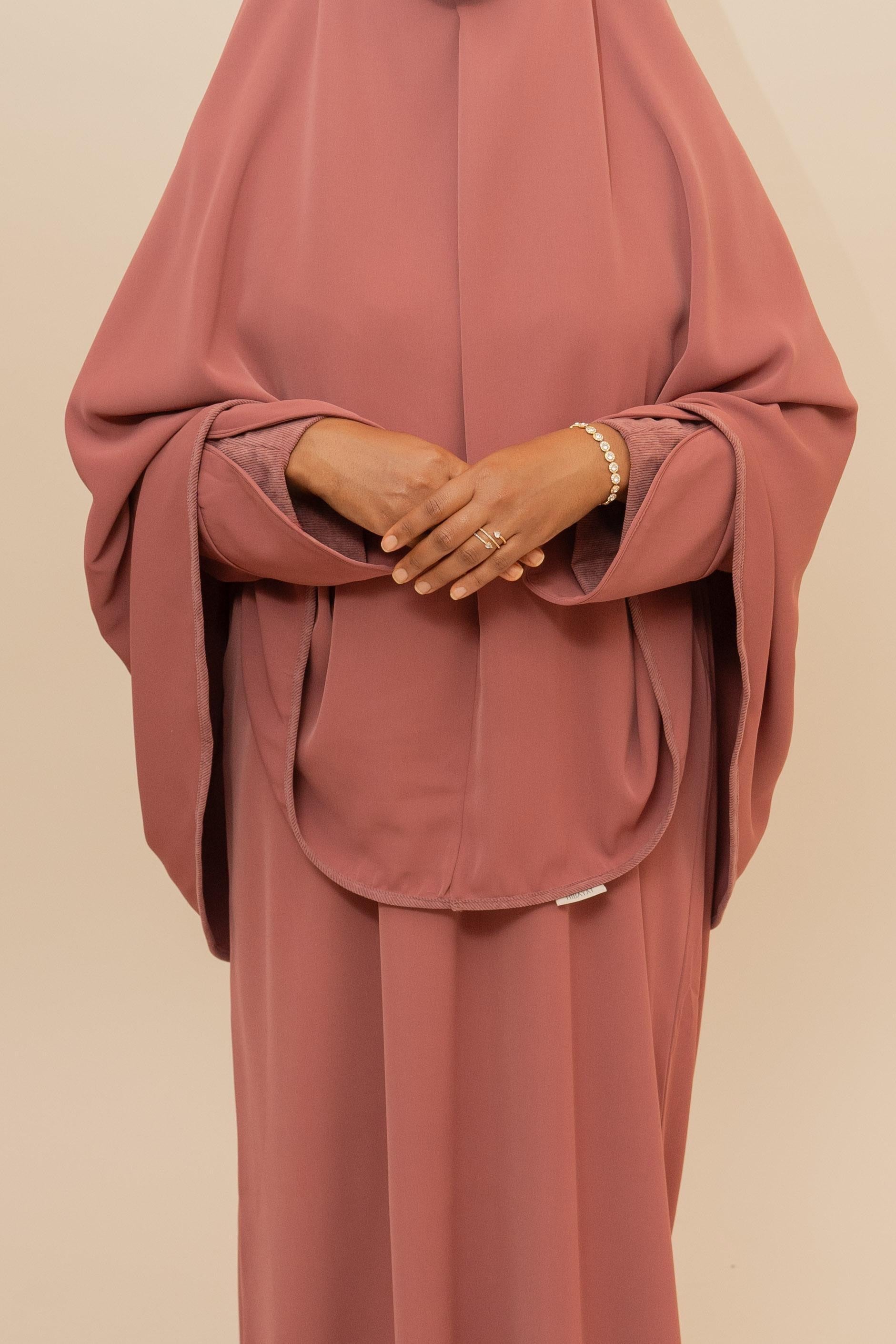 Ensemble de manches côtelées - Canneberge