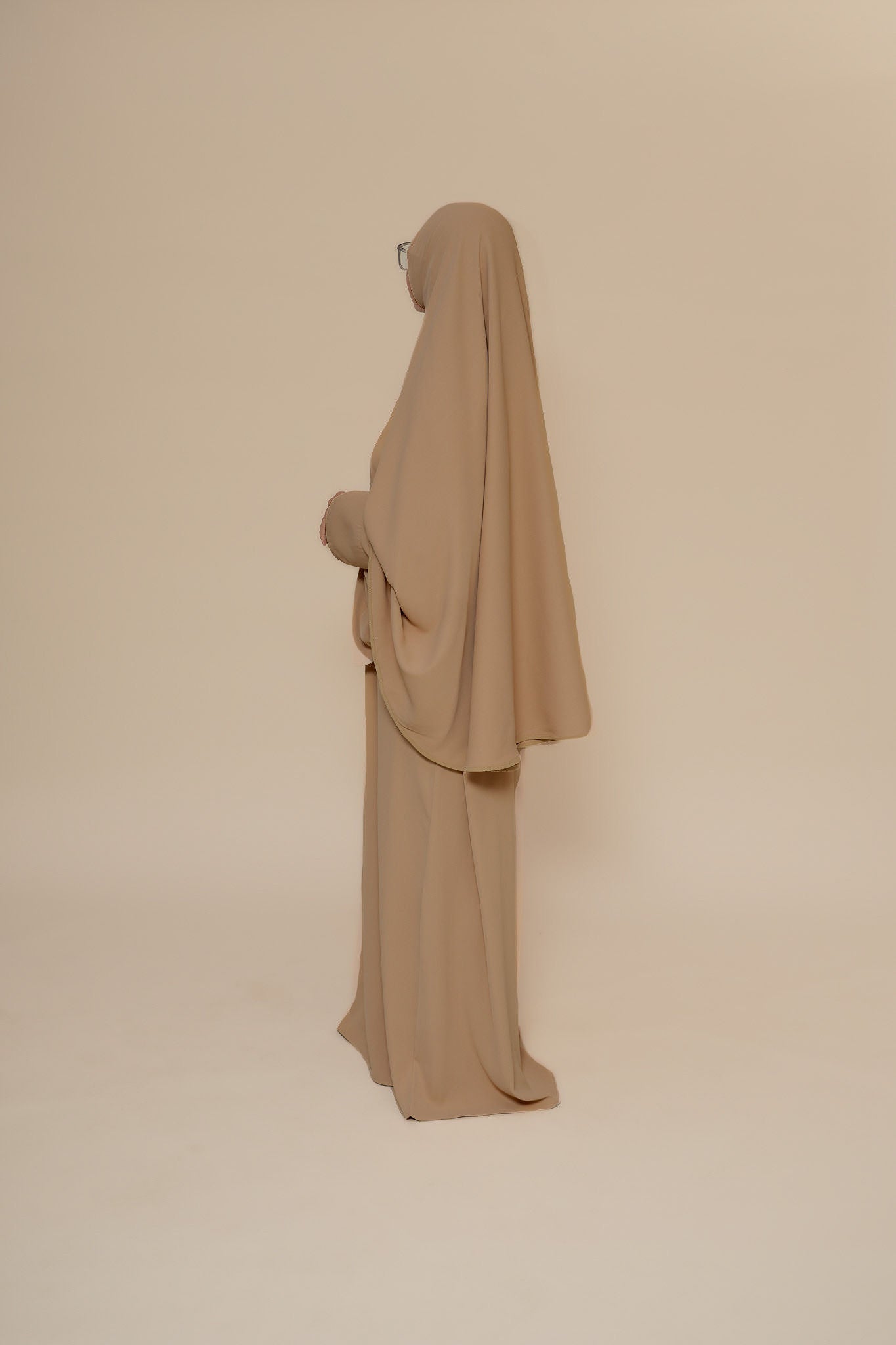 Ensemble manches côtelées - Taupe