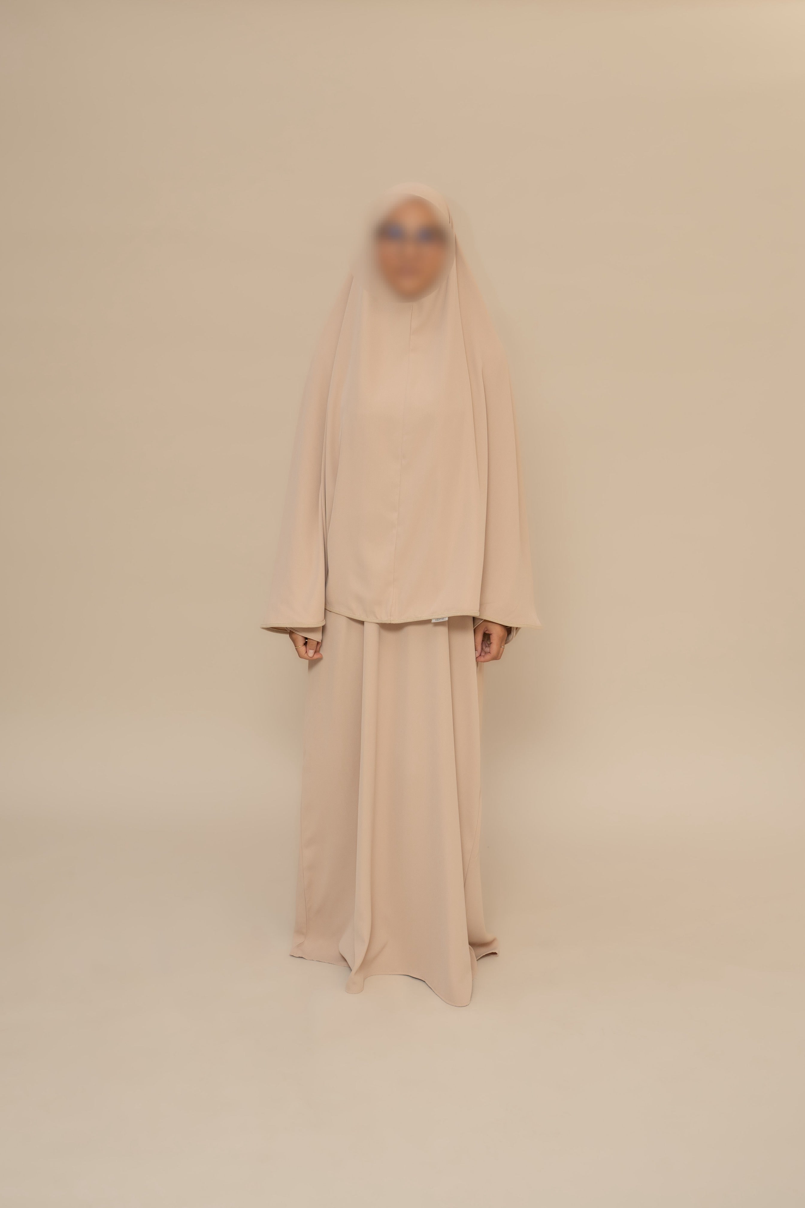 Ensemble manches côtelées - Beige Sable