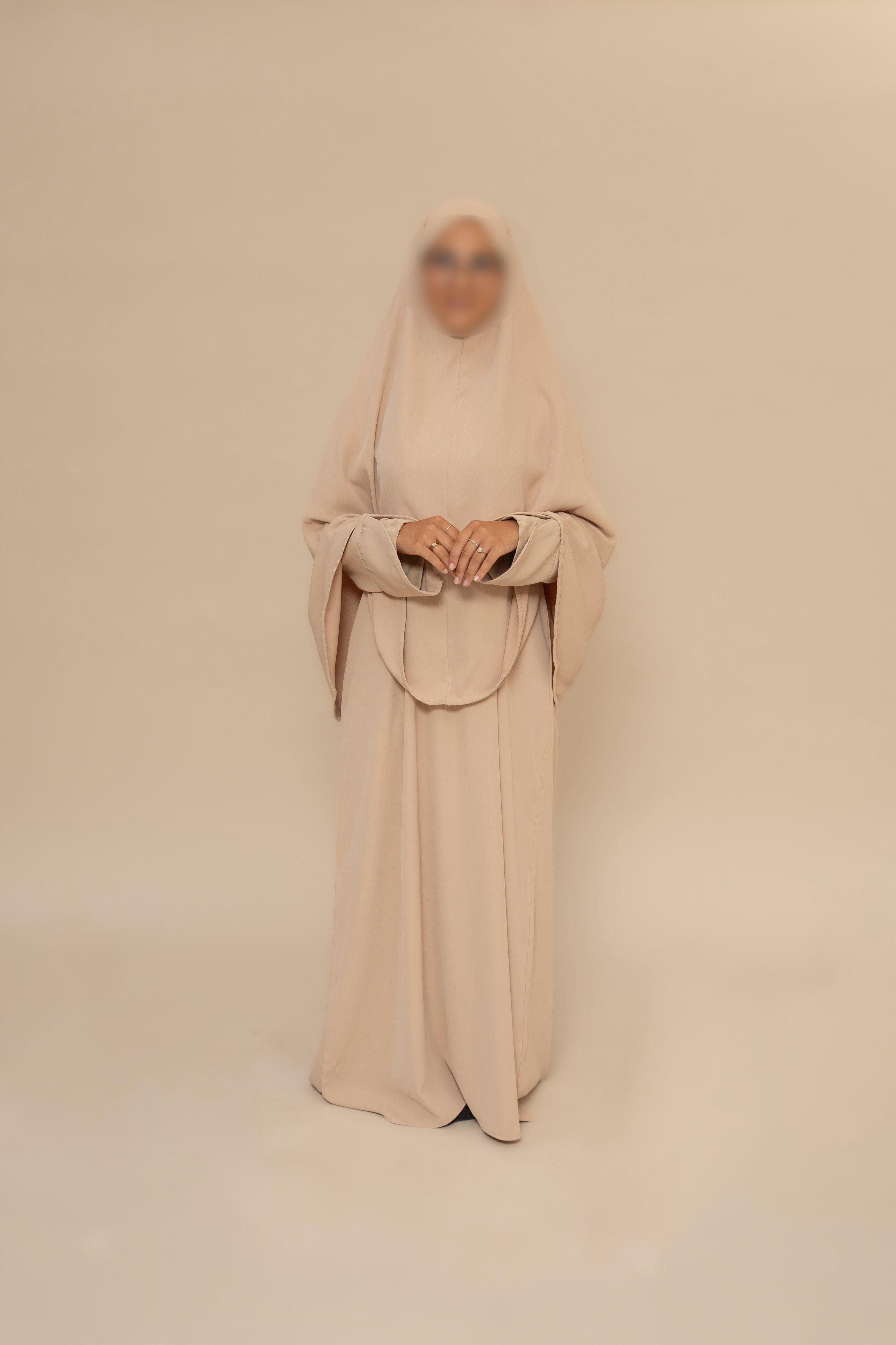 Ensemble manches côtelées - Beige Sable